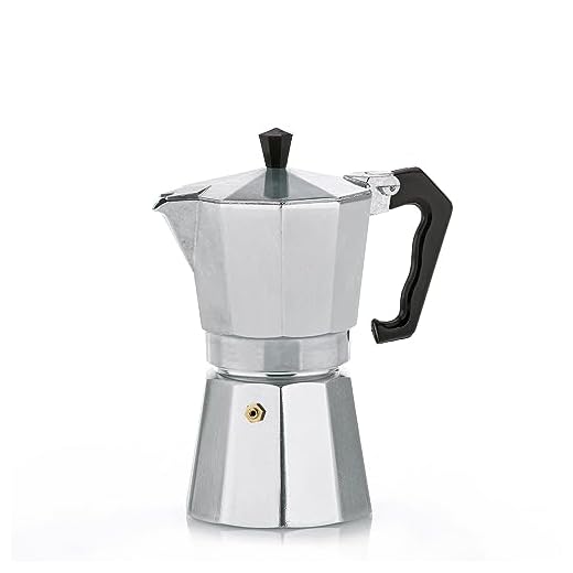 kela Espressokocher für 3 Tassen, Espressokanne 150ml, Kaffeekocher Aluminium, ITALIA, Espressomaschine für Herdplatte, alle Herdarten außer Induktion, silber matt
