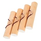 NIYANGLE 4pcs Wooden Lipstick Holder Box Artistic Lip Gloss Organizer Elegant Cosmetic Packaging for Women Special Occasions