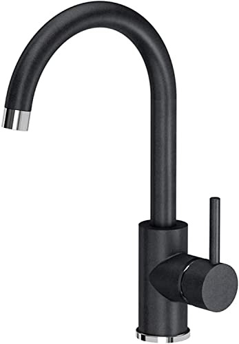 Spülbecken in Schwarz mit Armatur 77 x 44 cm von VBChome