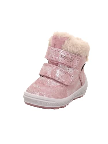 Superfit Mädchen und Jungen Winterstiefel Groovy 2.0 Kinder Stiefeletten Weite: M IV Booties halbstiefel Kurzstiefel ROSA (500) 24 EU