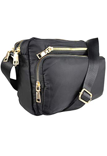 Bolsa Lenna's Transversal de Nylon B029 Preta