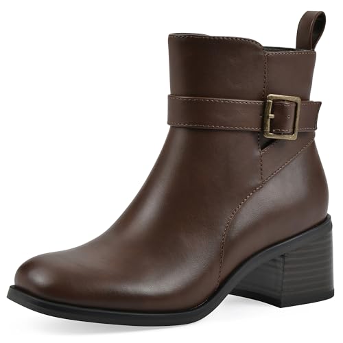 WHITE MOUNTAIN Women's Narrows Block Heel Ankle Booties