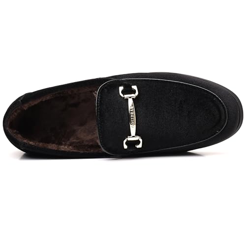 Image of COSIDRAM Mens Dress Shoes Business Luxury Velvet Loafers for Party Prom