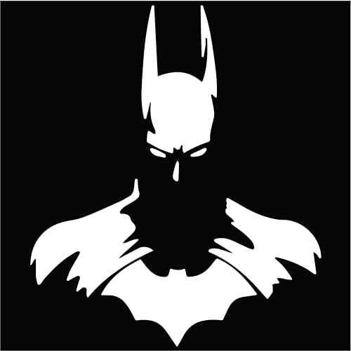 Batman DC Dark Knight Decal Car Truck Window Sticker Silhouette Laptop, Die Cut Vinyl Decal for Windows, Cars, Trucks, Toolboxes, laptops, Ipad Any Hard, Smooth Surface | 7"X6" Inches | MAZ-440