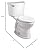 American Standard 211BA.105.020 Champion PRO Right Height Round Front Toilet Combination with Right-Hand Trip Lever Less Seat, White