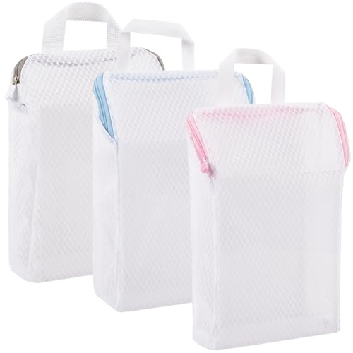 Bolsas de lencería para lavar delicadamente con cremallera transpirable y malla resistente 2