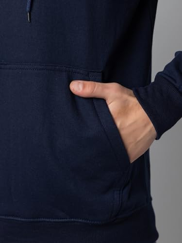 Image of EKOM Hoodies Sweatshirt for Men | Fleece Mens Hooded Sweatshirt | Casual, Lightweight, Fashionable, Trendy, Solid Men's Winter Hoodie