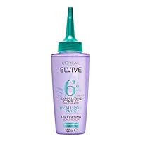 L’Oréal Paris Elvive Hyaluron Pure Oil Erasing Scalp Serum, 72H Purifying, For Oily Scalp & Dry Ends with Exfoliating Complex and Salicylic Acid 102ml