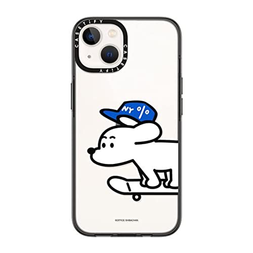 CASETiFY �R���p�N�g iPhone 14 �P�[�X [MIL�K�i���� (2x MIL-STD-810G)/1.2m����̗����e�X�g���N���A] - Skater JOHN (Standard) - �u���b�N