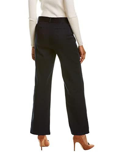 Anne Klein Womens High Rise Tie Front Trouser Jeans, Indigo Rinse Wash, 6 Us #TOP2
