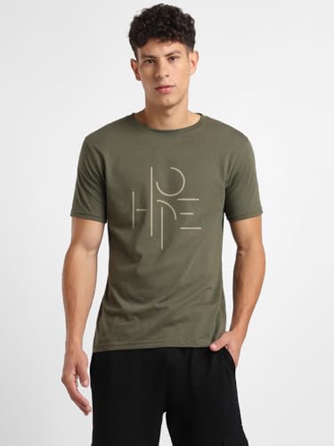 Image of Nobero 100% Cotton T Shirts for Men Stylish | Regular Fit | Graphic Printed T Shirts for Men 180 GSM Combed Cotton | Round Neck Half Sleeve