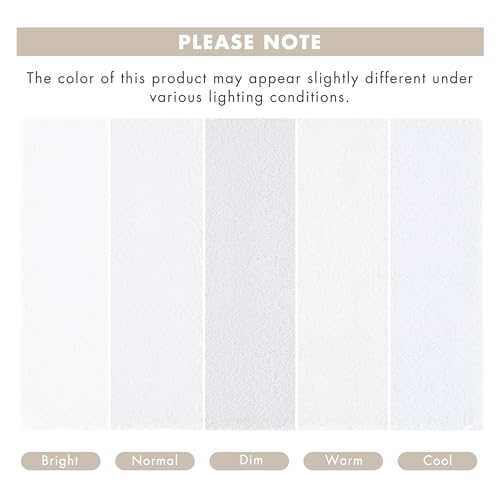 MADISON PARK SIGNATURE Marshmallow Bathroom Rug Non Slip, Luxrurious Plush Mat, Absorbent, Quick Dry, Spa Design Bath Room Décor, 24x72, White by Madison Park - Image 8