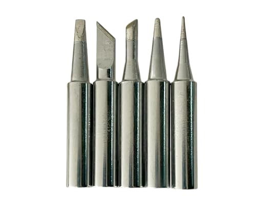 Image of INDITRUST New Complete Kit of Soldering Iron with adjustable temp and 5X Bits of different shapes 60W Temperature Controlled (Round Tip)