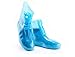 Funmaker Waterproof Silicone Shoe Covers, Reusable Foldable Not-Slip Rain Shoe Covers with Zipper,Shoe Protectors Overshoes Rain Galoshes for Kids,Men and Women(1 Pair) (Blue-High, L)