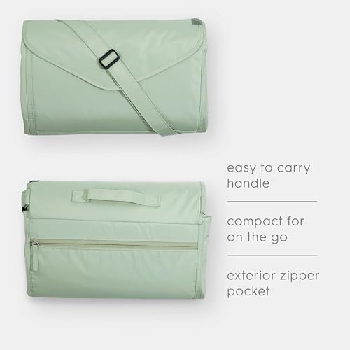 Image of Little Unicorn 5'x7' Outdoor Family Picnic & Beach Blanket | Durable & Water-Resistant Fabric | Compact Fold & Easily Wipes Clean | Zipper Pocket (Woodland Mushroom)