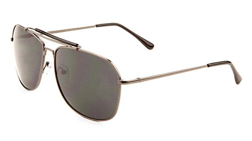 Classic Outdoorsman Aviator Sunglasses w/Brow Bar