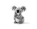 Plush & Company- Kolette Koala Giocattolo Peluche, Multicolore, 28 cm, 8029956157479