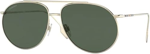 BURBERRY Alice BE3138 - Lentes de sol de aviador de metal para mujer + paquete con kit de gafas de diseñador iWear