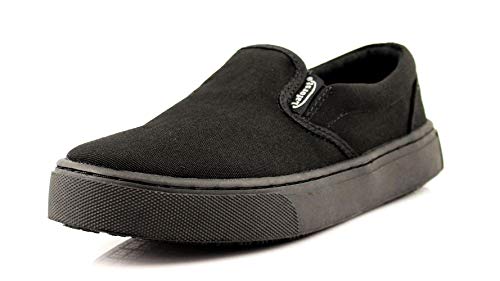 Laforst Womens L3337 Dart Non Slip Sunbrella Slip Resistant Server Waitress Nurse Slip On Flat Black 5