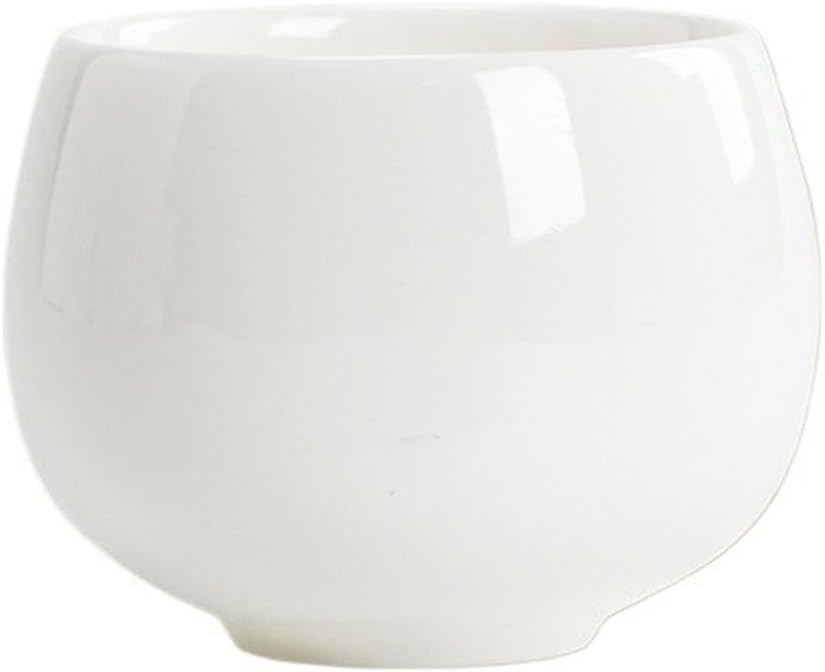 GSOUL Kungfu Tea cup Single Kung Fu Porcelain Drinking Tea Cup Small Ceramic Personal Host White Handmade Small Tea Cups