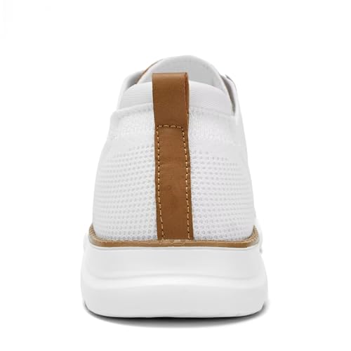Image of Mens Casual Dress Oxfords Shoes Fashion Mesh Work Business Walking Sneakers Comfortable Lightweight Soft Sole