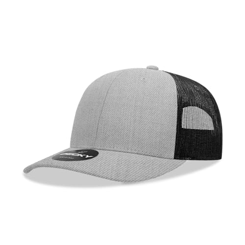Casquette Trucker 6 Panneaux finie la chaleur avec ce bonnet été ajustable gris noir