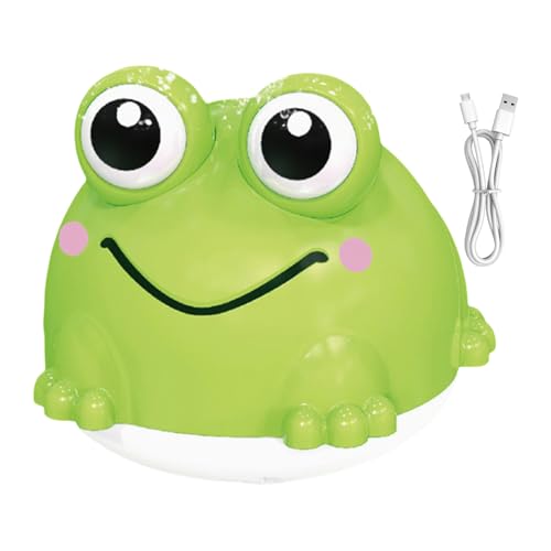 Juguete de baño de rana recargable - bebés de rana, juguete para baño de mascotas | Spray de detección automática, bañera iluminada colorida y