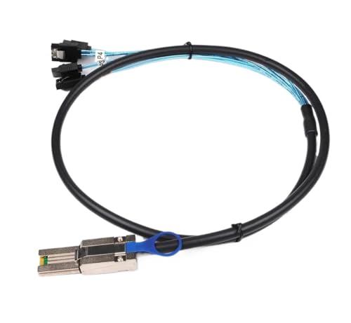 Cable adaptador MI-N SAS SFF-8088 a 4 SATA 1m miniatura 3