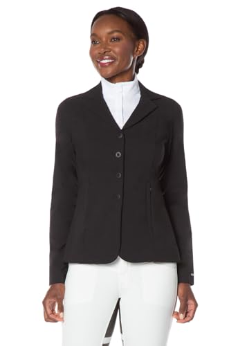 Image of Kerrits Women's Equestrian Stretch Competitor Coat - 4-Snap, Lightweight English Horse Show Jacket, Machine Wash