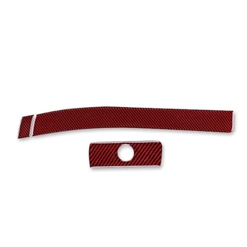 Accessoires de voiture BMW E46 garniture de carbone rouge mat côté passager