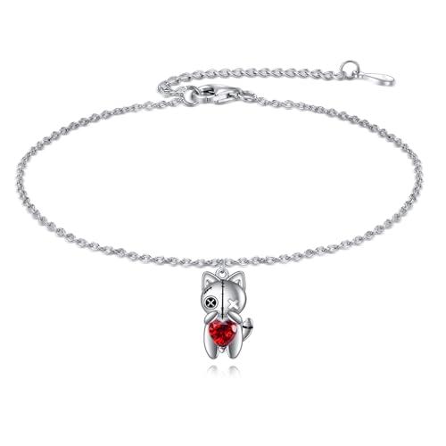Bracelet chat voodoo argent anti-allergie résout le manque de bijoux gothiques chic