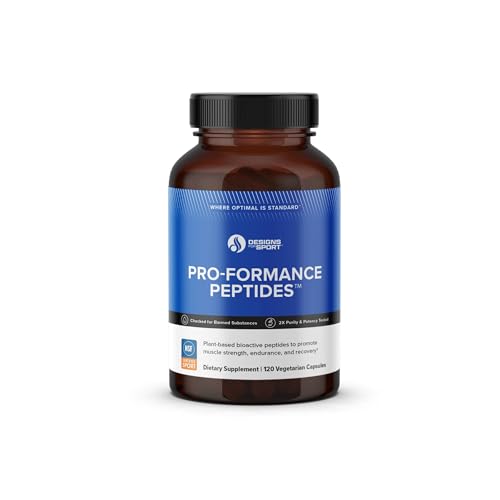 Designs for Sport Pro-Formance Peptides - Supports Muscle Growth & Recovery* - Athlete Formula to Support Peak Performance* - NSF Certified for Sport - 120 Vegetarian Capsules