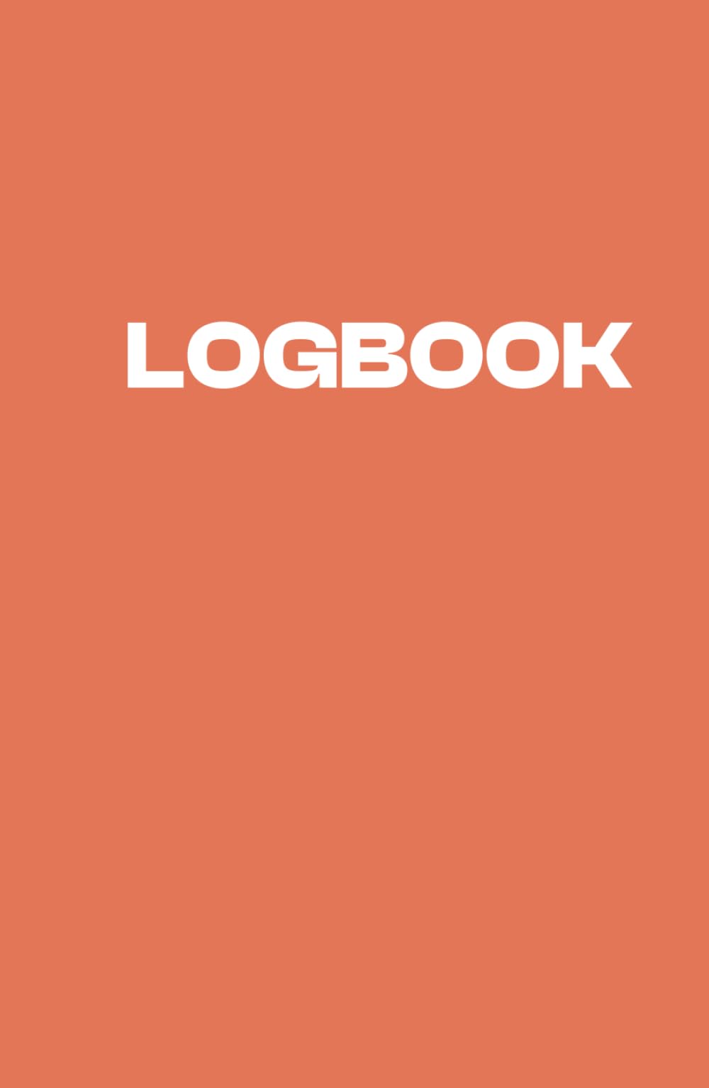 Logbook carnet de bord broché couverture rigide format A5