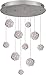 Fine Art Lamps 863540-105ST Natural Inspirations Pendant, 10-Light 100 Total Watts, Silver