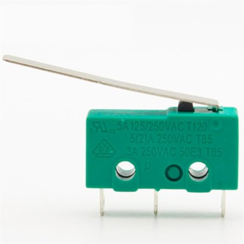 Microinterruptores táctiles de 3 pines NO+NC de 5A y mini interruptor de límite con palanca de 29mm