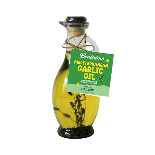 Benissimo Mediterranean Garlic Infused Oil, Herb Blend, 8.45fl oz