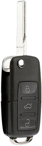 Replacement Key Fob For Audi A3 A4 A5 A6 A8 Q7 Etc (2006-2015) - 3-Button Flip Key With Panic, Needs Programming