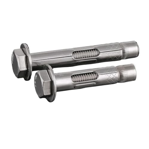 Perno de expansión Perno de expansión hexagonal externo 2 piezas M6 304 Ancla de pared de acero inoxidable Tornillo de expansión Elevación Cinturón de reducción hexagonal externo Tornillos de expansió
