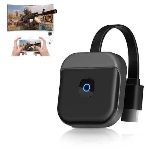 Wireless HDMI Display Dongle Adapter 4K HDMI Streaming TV Screen Mirroring Adapter with 2.4G 5G WiFi Dual Band Stable Connectivity TV Display Dongle Adapter for Android for iOS for Windows for OS