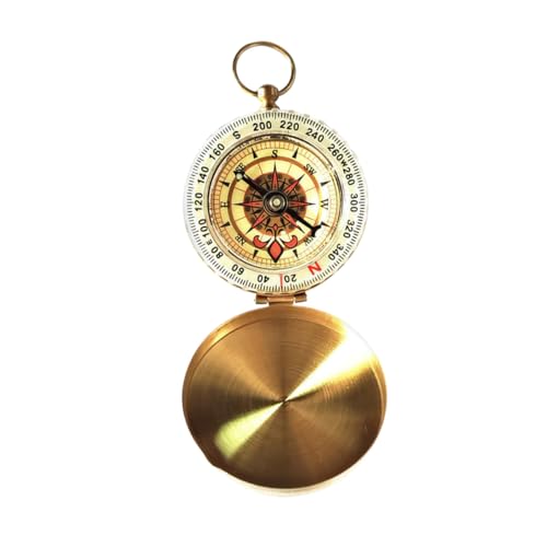Brújula de supervivencia portátil Beaupretty en metal retro