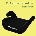 Bebeconfort Manga Safe, Kindersitz, Leicht Waschbar, 3 bis 10/12 Jahre, 15-36 kg, Komplett Schwarz