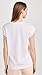 FRAME Women's Le Mid Rise V Neck Tee, Blanc, XS
