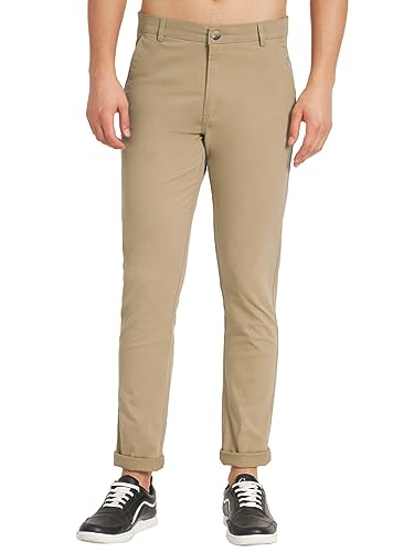 Image of KARGEENS Men Kargeens Men's Cotton Slim Fit Casual Chinos Trousers for Men Stylish