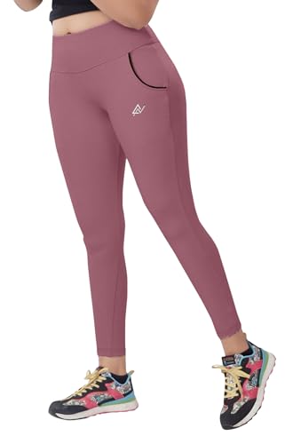 Image of Nexsus Appparels Stretchable Gym Pants for Workout : The Ultimate Yoga Pants | Gym Wear for Woman | Gym Tights for Women with Side Pockets | Available in Plus Size's