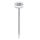 OSALADI Bodenthermometer mit Edelstahlsonde Präzises Temperaturmessgerät für Gartenpflanzen Langlebiger Bodendetektor aus ABS Zuverlässige Bodentemperaturmessung für Pflanzenpflege
