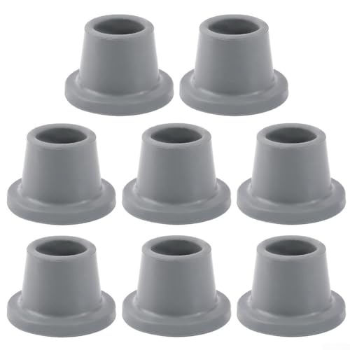 Desiumite Almohadillas antideslizantes de 60 mm para bancos de ducha y taburetes, cubiertas de goma antideslizantes con inserto de metal, ajuste de 28-30 mm de diámetro, goma de seguridad para el baño