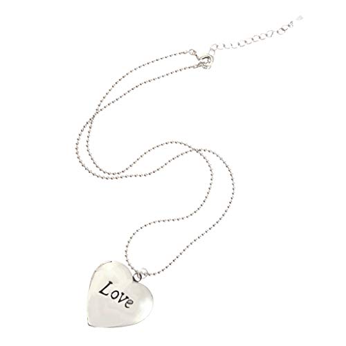 Preisvergleich Produktbild Bonarty Mini Liebes Herz Bilderrahmen Medaillons - Silber