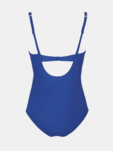 Image of CUPSHE Women's One Piece Swimsuit Ruch Drawstring Square Neck Bathing Suit | Self Tie,Soft Removable Cups,Adjustable Wide Straps,Cutout,Bach Hook,Chic,Fashion,Comfort,Swimwear for Vacation,Beach,Pool