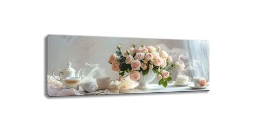 Peinture diamant fleur rose géante 100x300cm | Kit broderie strass rond