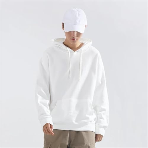 Men Korean Cotton Hoodies Oversize Long Sleeve Sweatshirt Coats2